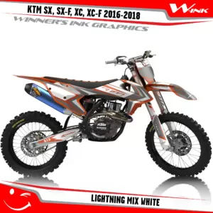 KTM-SX,SX-F,XC,XC-F-2016-2017-2018-graphics-kit-and-decals-Lightning-Mix-White
