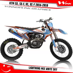 KTM-SX,SX-F,XC,XC-F-2016-2017-2018-graphics-kit-and-decals-Lightning-Mix-White-Sky