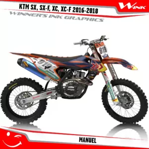 KTM-SX,SX-F,XC,XC-F-2016-2017-2018-graphics-kit-and-decals-Manuel