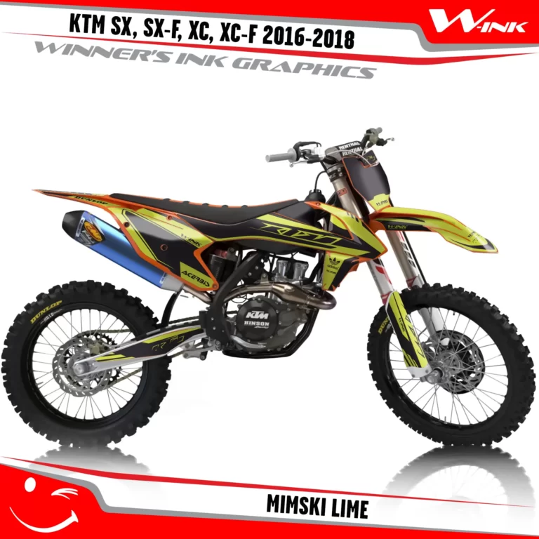 KTM-SX,SX-F,XC,XC-F-2016-2017-2018-graphics-kit-and-decals-Mimski-Lime