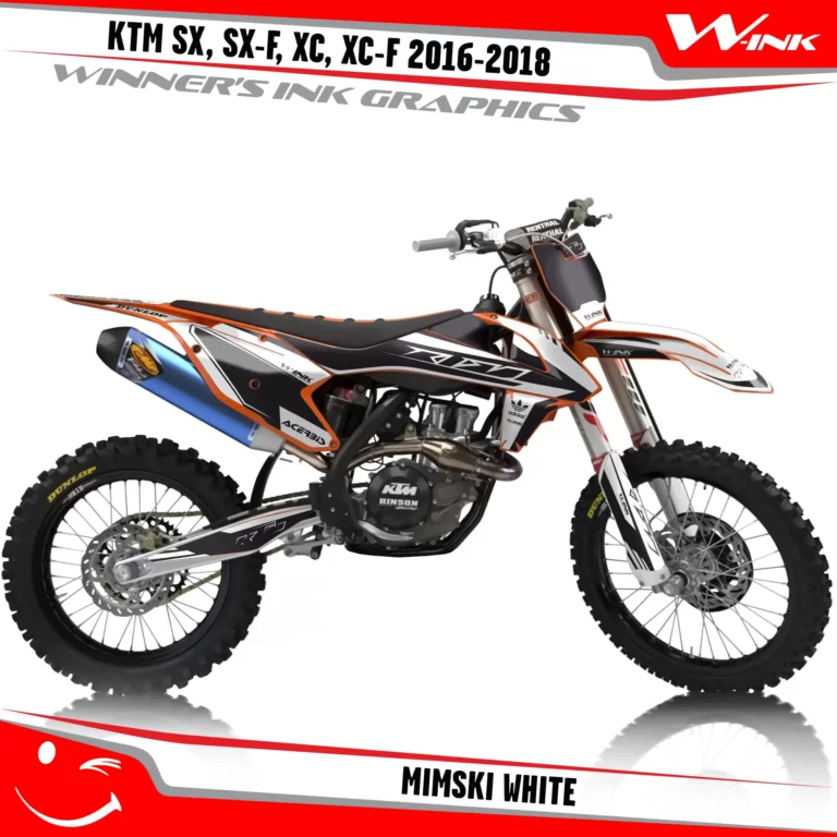 KTM-SX,SX-F,XC,XC-F-2016-2017-2018-graphics-kit-and-decals-Mimski-White