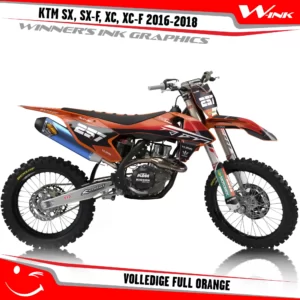 KTM-SX,SX-F,XC,XC-F-2016-2017-2018-graphics-kit-and-decals-Volledige-Full-Orange