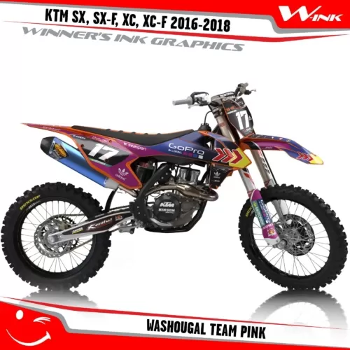 KTM-SX,SX-F,XC,XC-F-2016-2017-2018-graphics-kit-and-decals-Washougal-Team-Pink