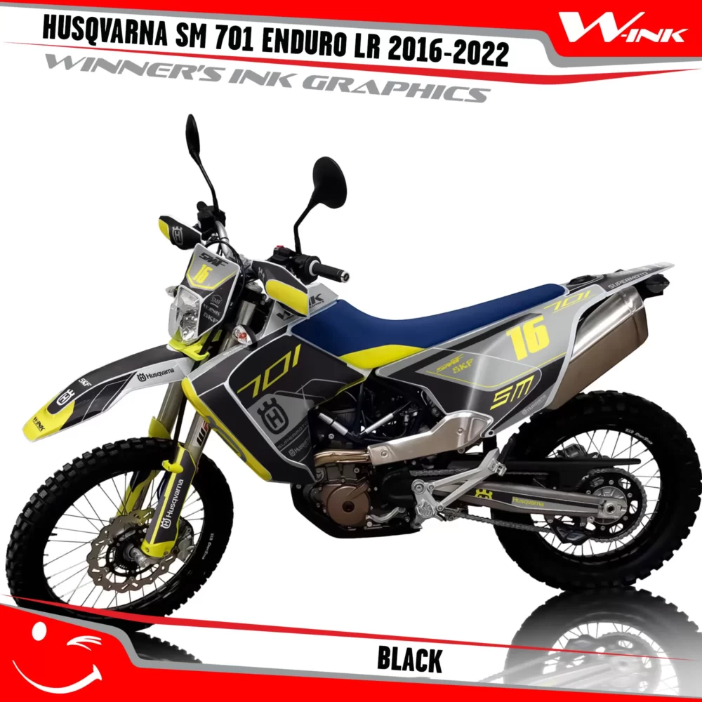 Husqvarna-701-ENDURO-LR-2016-2017-2018-2019-2020-2021-2022-graphics-kit-and-decals-Black