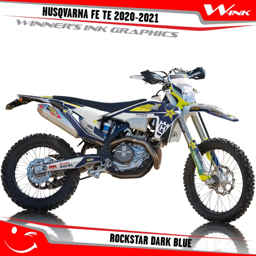 Husqvarna-FE-TE-2020-2021-2022-graphics-kit-and-decals-Rockstar-Dark-Blue