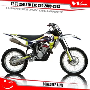 Husqvarna-TE-TC 250310-TXC-250-2009-2010-2011-2010-2013-graphics-kit-and-decals-Bonedeep-Lime
