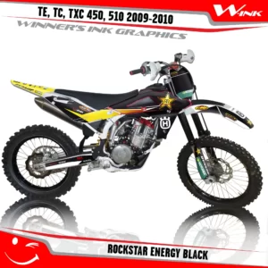 Buy decals For Husqvarna TE, TC, TX 450,510 2009-2010 H Black