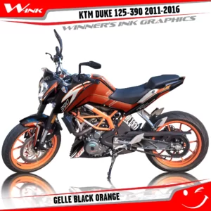 KTM-DUKE-125-200-250-390-2011-2012-2013-2014-2015-2016-graphics-kit-and-decals-Gelle-Black-Orange