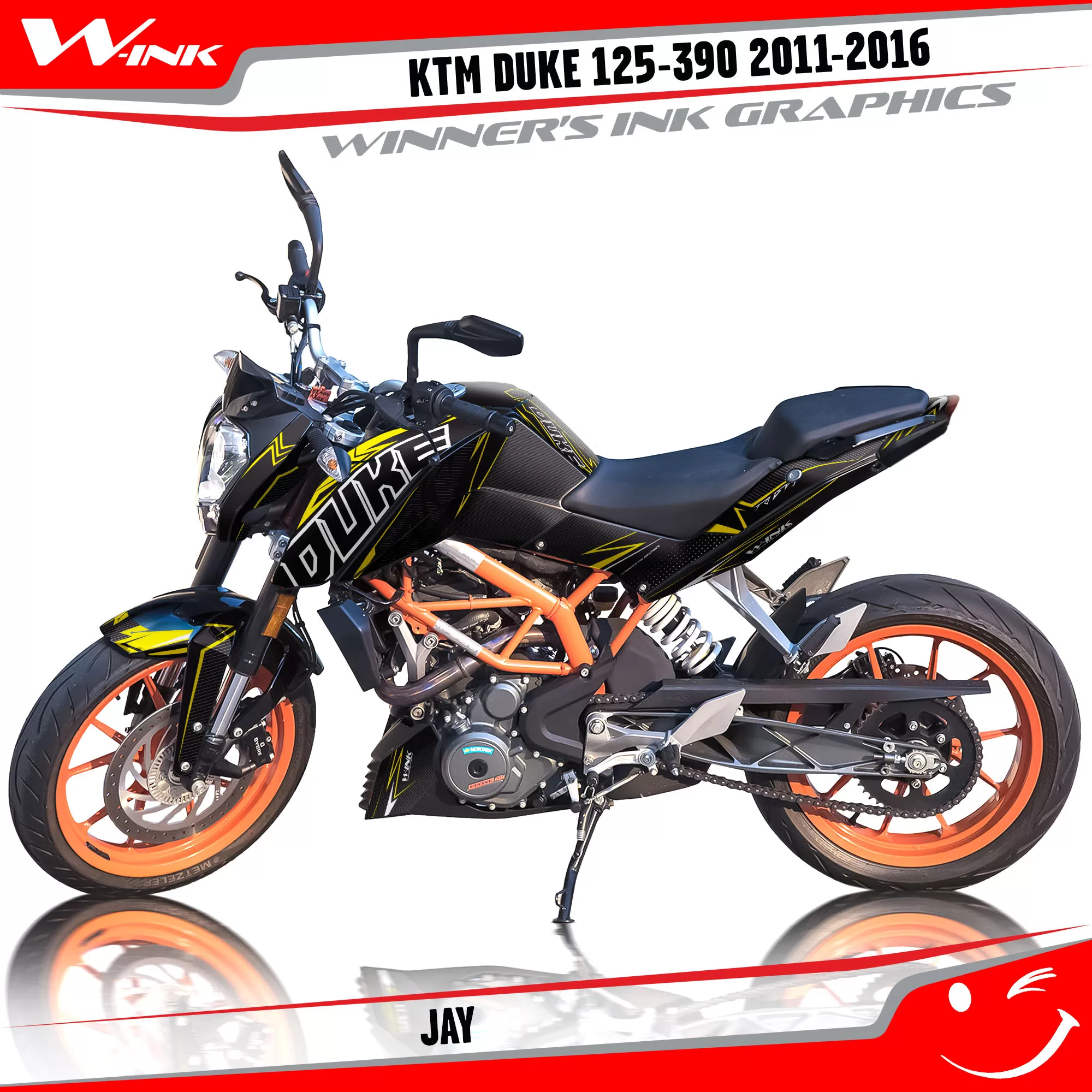 For KTM DUKE 125 200 390 2011-2016 Jay