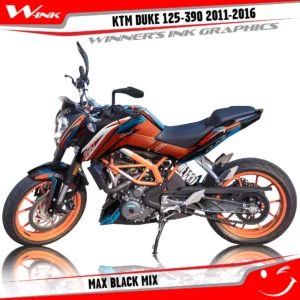 KTM-DUKE-125-200-250-390-2011-2012-2013-2014-2015-2016-graphics-kit-and-decals-Max-Black-Mix