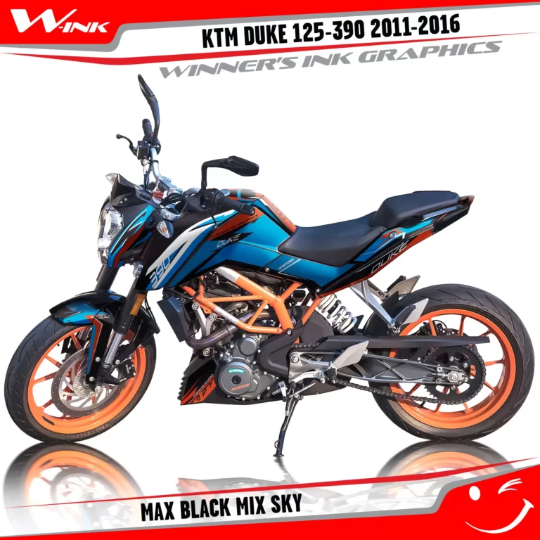 KTM-DUKE-125-200-250-390-2011-2012-2013-2014-2015-2016-graphics-kit-and-decals-Max-Black-Mix-Sky