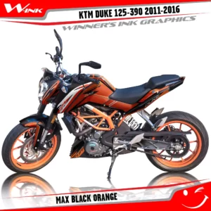 KTM-DUKE-125-200-250-390-2011-2012-2013-2014-2015-2016-graphics-kit-and-decals-Max-Black-Orange