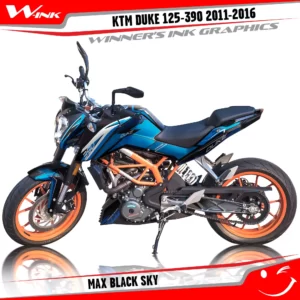 KTM-DUKE-125-200-250-390-2011-2012-2013-2014-2015-2016-graphics-kit-and-decals-Max-Black-Sky
