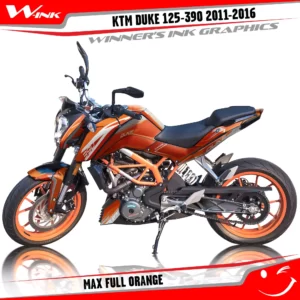 KTM-DUKE-125-200-250-390-2011-2012-2013-2014-2015-2016-graphics-kit-and-decals-Max-Full-Orange