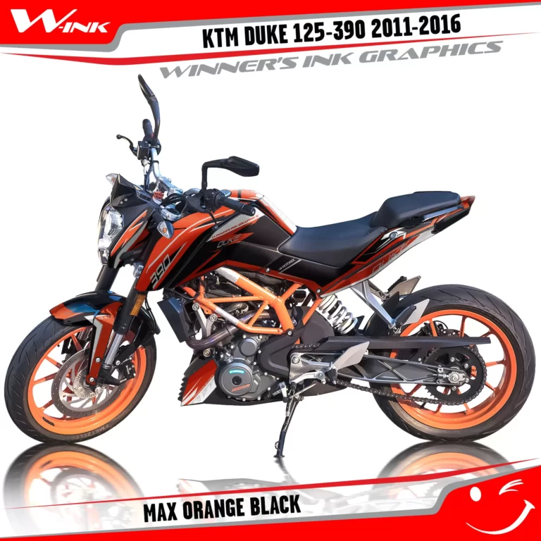 KTM-DUKE-125-200-250-390-2011-2012-2013-2014-2015-2016-graphics-kit-and-decals-Max-Orange-Black