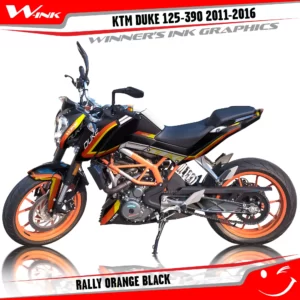 KTM-DUKE-125-200-250-390-2011-2012-2013-2014-2015-2016-graphics-kit-and-decals-Rally-Orange-Black