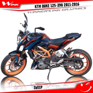 KTM-DUKE-125-200-250-390-2011-2012-2013-2014-2015-2016-graphics-kit-and-decals-Sweep
