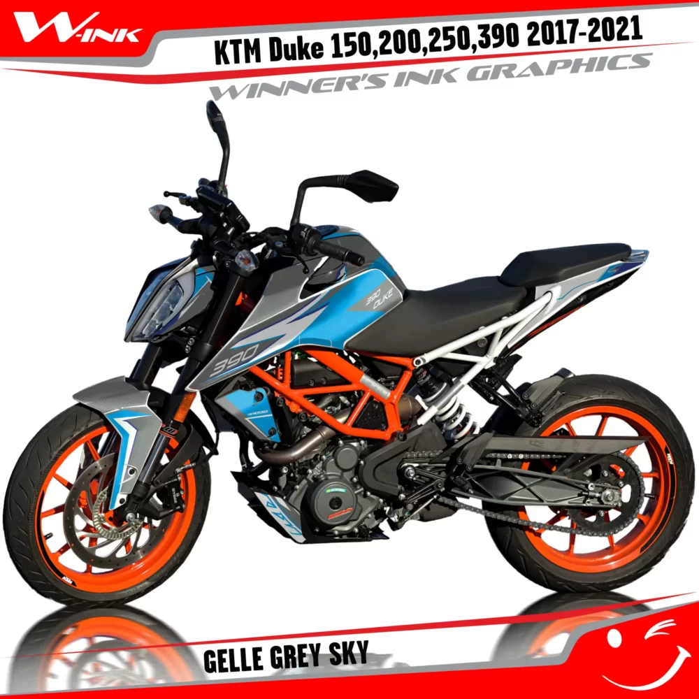 KTM-Duke-125-200-250-390-2017-2018-2019-2020-2021-2022-graphics-kit-and-decals-Gelle-Grey-Sky