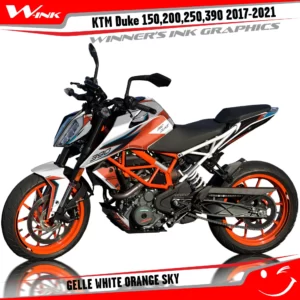 KTM-Duke-125-200-250-390-2017-2018-2019-2020-2021-2022-graphics-kit-and-decals-Gelle-White-Orange-Sky