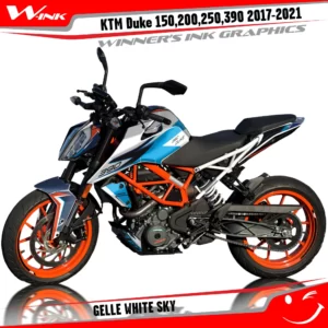 KTM-Duke-125-200-250-390-2017-2018-2019-2020-2021-2022-graphics-kit-and-decals-Gelle-White-Sky