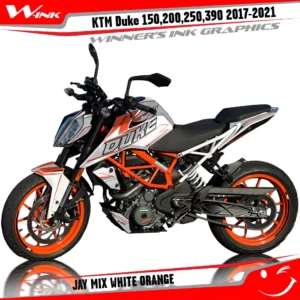 KTM-Duke-125-200-250-390-2017-2018-2019-2020-2021-2022-graphics-kit-and-decals-Jay-Mix-White-Orange