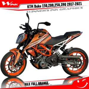 KTM-Duke-125-200-250-390-2017-2018-2019-2020-2021-2022-graphics-kit-and-decals-Max-Full-Orange
