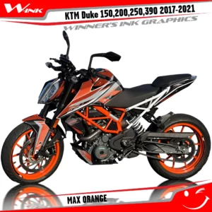 KTM-Duke-125-200-250-390-2017-2018-2019-2020-2021-2022-graphics-kit-and-decals-Max-Orange