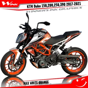 KTM-Duke-125-200-250-390-2017-2018-2019-2020-2021-2022-graphics-kit-and-decals-Max-White-Orange