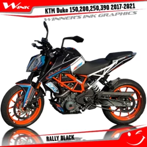 KTM-Duke-125-200-250-390-2017-2018-2019-2020-2021-2022-graphics-kit-and-decals-Rally Black