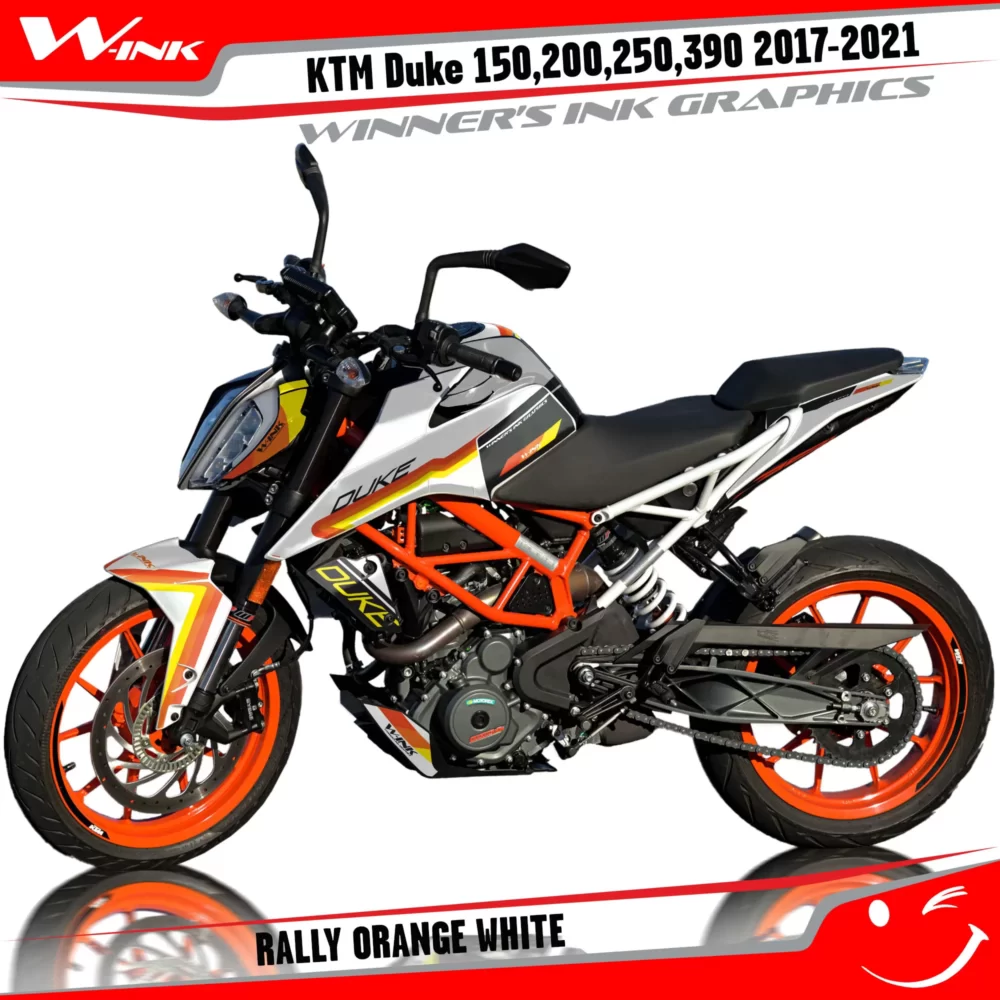 KTM-Duke-125-200-250-390-2017-2018-2019-2020-2021-2022-graphics-kit-and-decals-Rally-Orange-White
