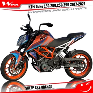 KTM-Duke-125-200-250-390-2017-2018-2019-2020-2021-2022-graphics-kit-and-decals-Sweep-Sky-Orange