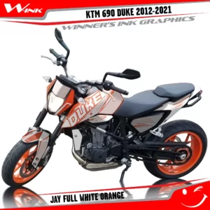 KTM-Duke-690-2012-2013-2014-2015-2016-2017-2018-2019-2020-graphics-kit-and-decals-Jay-Full-White-Orange