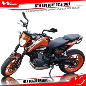 KTM-Duke-690-2012-2013-2014-2015-2016-2017-2018-2019-2020-graphics-kit-and-decals-Max-Black-Orange