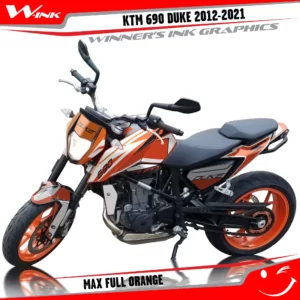 KTM-Duke-690-2012-2013-2014-2015-2016-2017-2018-2019-2020-graphics-kit-and-decals-Max-Full-Orange