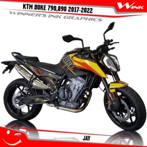 KTM-Duke-790-890-2017-2022-graphics-kit-and-decals-with-design-Jay