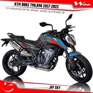 KTM-Duke-790-890-2017-2022-graphics-kit-and-decals-with-design-Jay-Sky