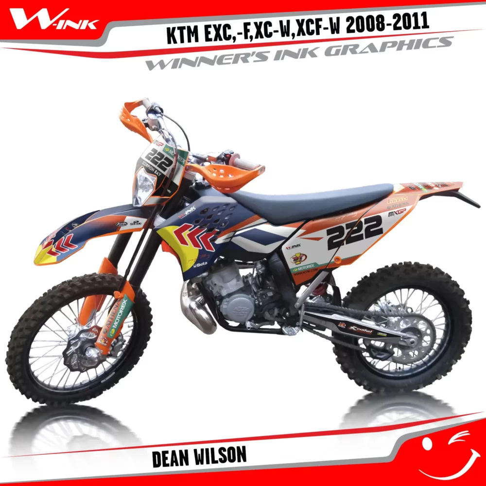 KTM-EXC,-F,XC-W,XCF-W-2012-2013-graphics-kit-and-decals-Dean-Wilson
