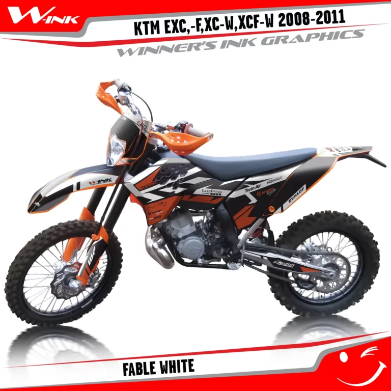 KTM-EXC,-F,XC-W,XCF-W-2012-2013-graphics-kit-and-decals-Fable-White