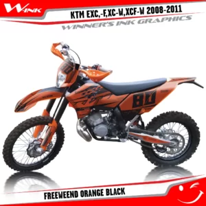 KTM-EXC,-F,XC-W,XCF-W-2012-2013-graphics-kit-and-decals-Freeweend-Orange-Black