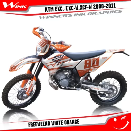 KTM-EXC,-F,XC-W,XCF-W-2012-2013-graphics-kit-and-decals-Freeweend-White-Orange