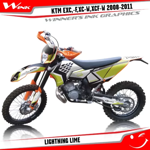 KTM-EXC,-F,XC-W,XCF-W-2012-2013-graphics-kit-and-decals-Lightning-Lime