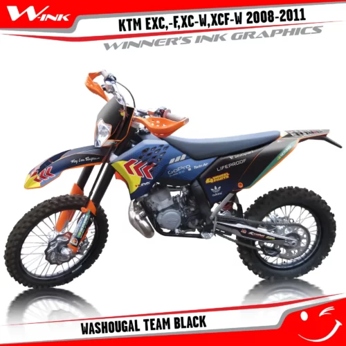KTM-EXC,-F,XC-W,XCF-W-2012-2013-graphics-kit-and-decals-Washougal-Team-Black