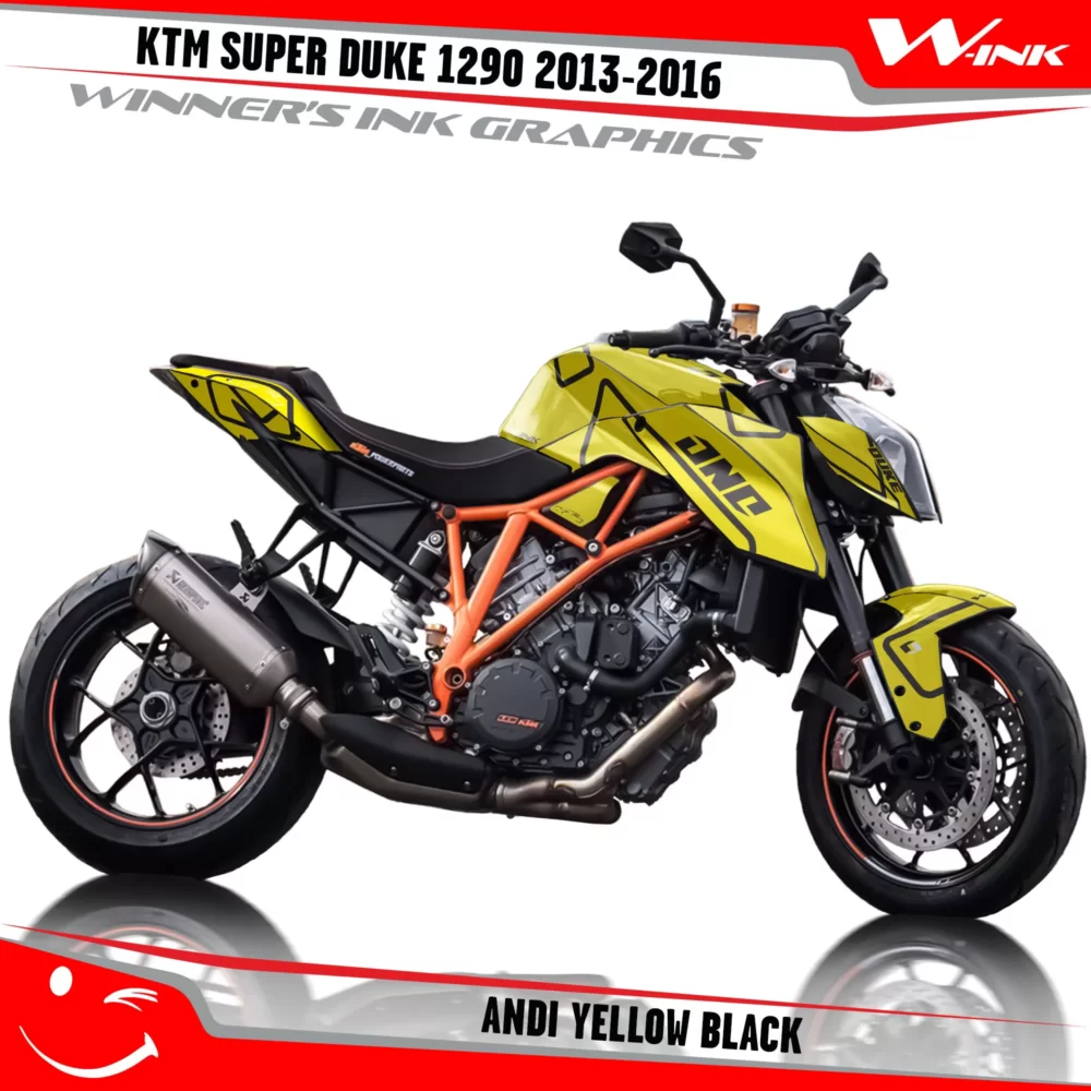 KTM-SUPER-DUKE-1290-2013-2014-2015-2016-graphics-kit-and-decals-Andi Yellow Black