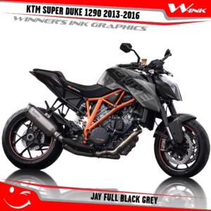 KTM-SUPER-DUKE-1290-2013-2014-2015-2016-graphics-kit-and-decals-Jay-Full-Black-Grey