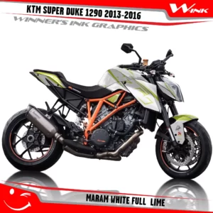 KTM-SUPER-DUKE-1290-2013-2014-2015-2016-graphics-kit-and-decals-Maram-White-Full-Lime