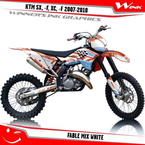 KTM-SX,-F-XC,-F-2007-2008-2009-2010-graphics-kit-and-decals-Fable-Mix-White