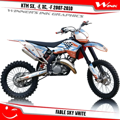 KTM-SX,-F-XC,-F-2007-2008-2009-2010-graphics-kit-and-decals-Fable-Sky-White