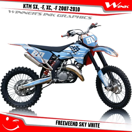 KTM-SX,-F-XC,-F-2007-2008-2009-2010-graphics-kit-and-decals-Freeweend-Sky-White