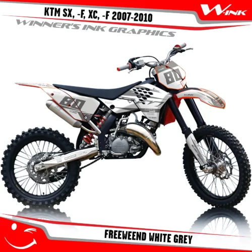 KTM-SX,-F-XC,-F-2007-2008-2009-2010-graphics-kit-and-decals-Freeweend-White-Grey