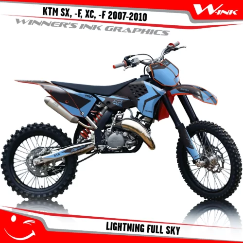 KTM-SX,-F-XC,-F-2007-2008-2009-2010-graphics-kit-and-decals-Lightning-Full-Sky